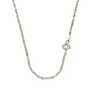 JOYFUL CREATIONS Sterling Silver Singapore Nickel Free Chain Necklace Italy, 18"