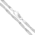 thumbnail image 1 of Sterling Silver Singapore Rope Chain 2.4mm 925 Italy Twisted Curb Necklace 18" Jewelry Female Unisex, 1 of 5