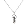 thumbnail image 1 of Sterling Silver Single Ballet Slipper Pendant Necklace, 18", 1 of 2