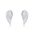 thumbnail image 1 of Sterling Silver Small Angel Wing Stud Earrings, 1 of 4