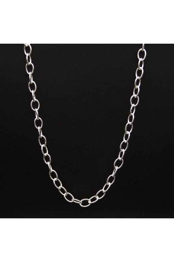 Sterling Silver Small Chain Link Necklace 20"