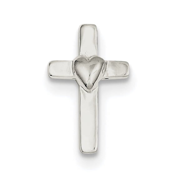 Sterling Silver Small Cross Pendant (17 X 11) Made In India qc5390