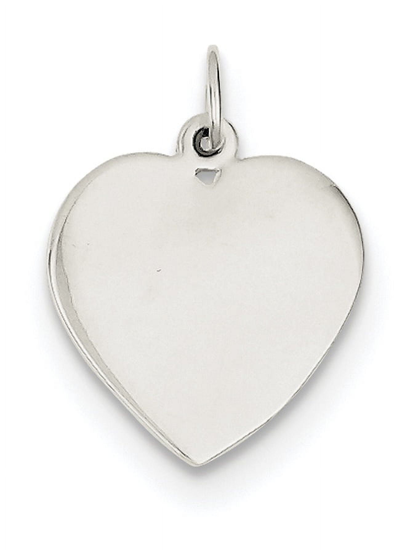 Sterling Silver Small Heart Charm (20 X 15) Made In India qc6007