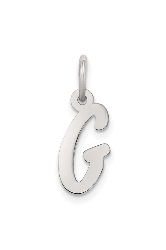 Sterling Silver Small Initial G Charm
