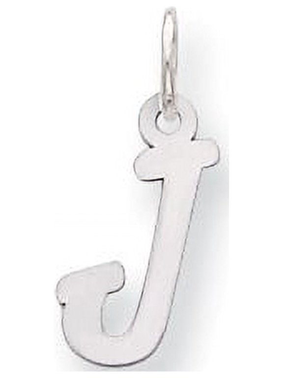 Sterling Silver Small Initial J Charm