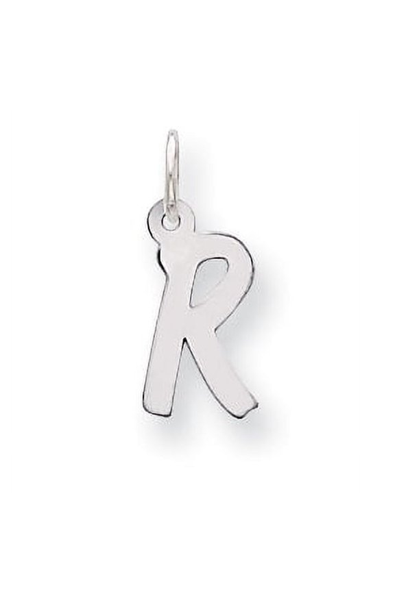 Sterling Silver Small Initial R Charm