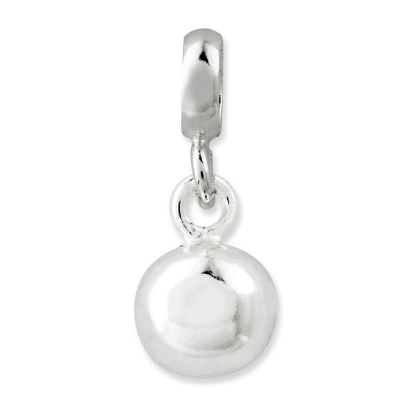 Sterling Silver Small Polished Bead Enhancer QN124