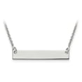 thumbnail image 1 of Sterling Silver Small Polished Blank Bar Pendant with Chain, 1 of 1