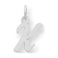 thumbnail image 1 of Sterling Silver Small Script Initial K Charm, 1 of 2