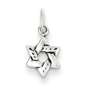KEVIN JEWELERS Sterling Silver Small Star of David Charm