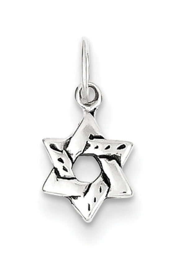 Sterling Silver Small Star of David Charm Pendant