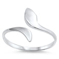 thumbnail image 1 of Sterling Silver Snake Adjustable Ring Midi Spoon Band 925 New Jewelry Female Unisex, 1 of 4