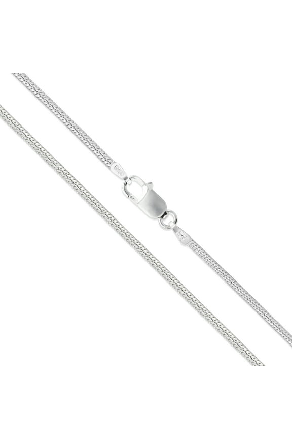 Sterling Silver Snake Chain 1.2mm Solid 925 Italy Brazilian Bracelet 8" Jewelry Female Unisex