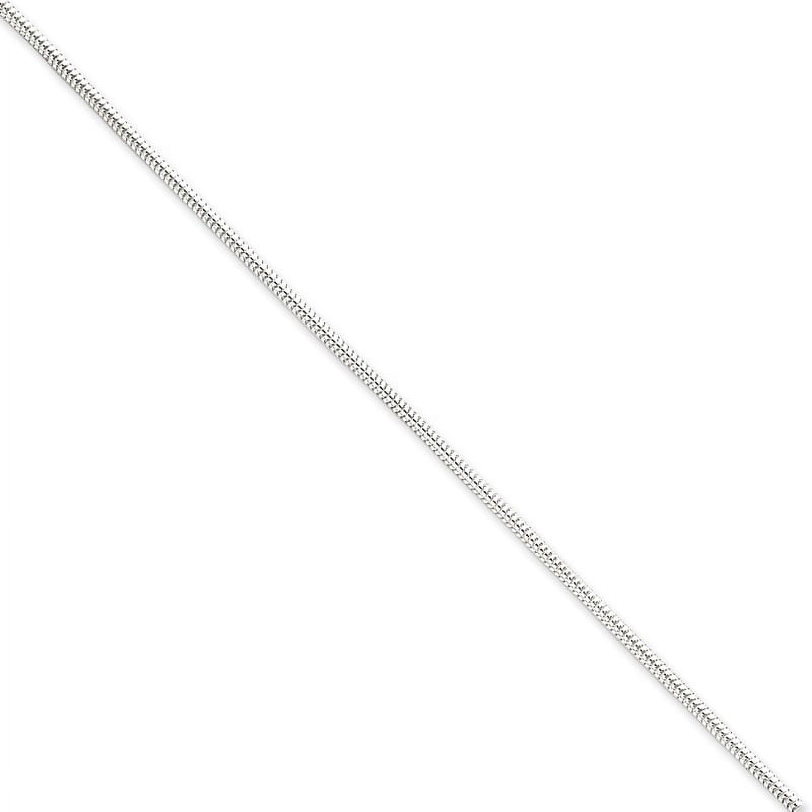 925 Sterling Silver Snake Anklet 9 Inch Lobster Claw 2mm Wide Anklet for Women - 4.2 Grams