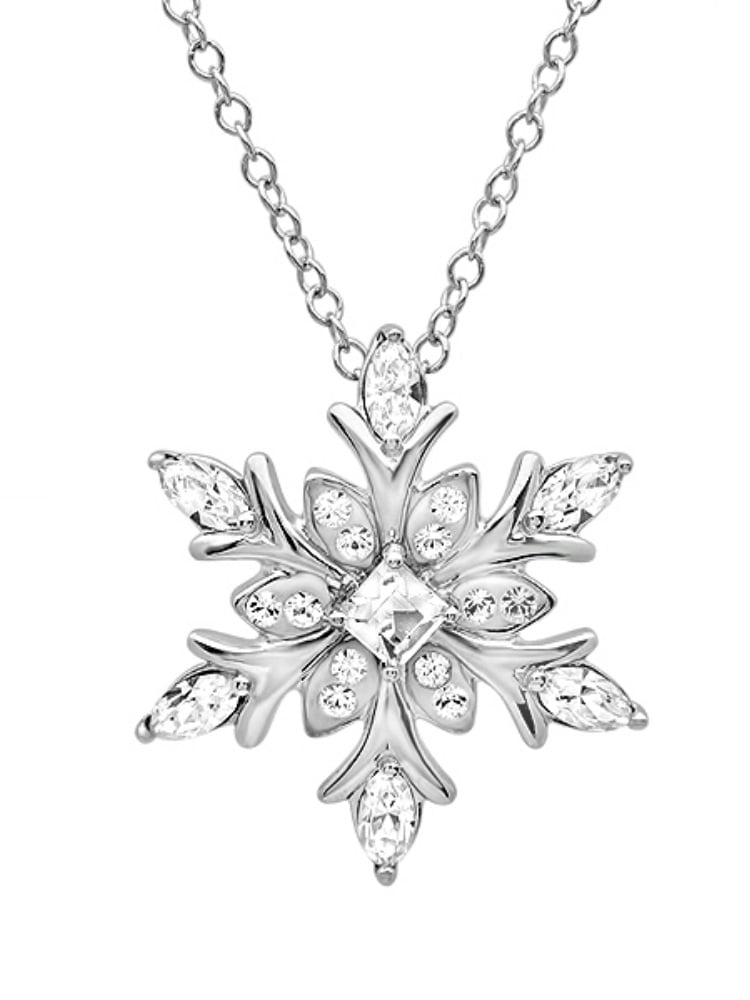 Snowflake Necklace, rose gold / silver / gold dainty jewellery – Rabbits  Fantasy Jewelry