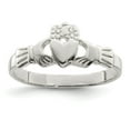 thumbnail image 1 of Sterling Silver Solid Claddagh Ring - Size 8, 1 of 2