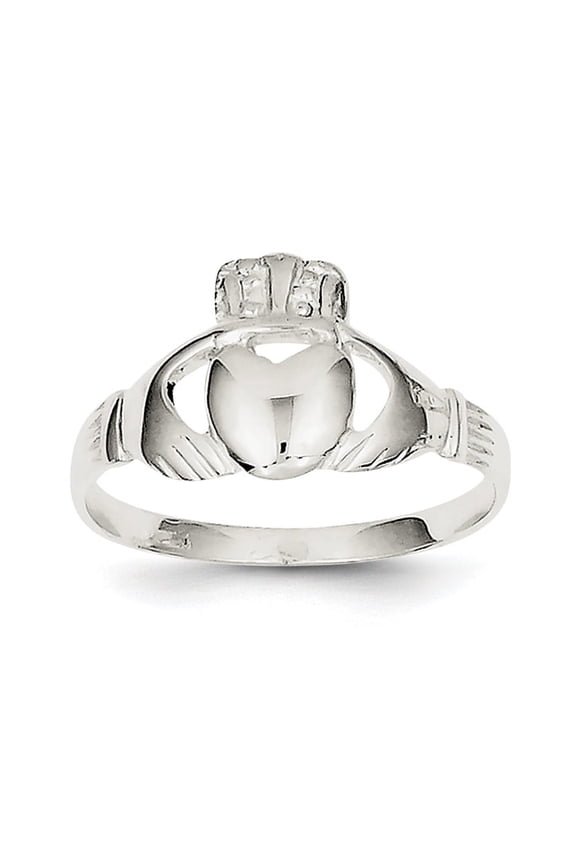 Sterling Silver Solid Claddagh Ring