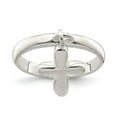 thumbnail image 1 of Sterling Silver Solid Cross Dangle Ring, 1 of 6