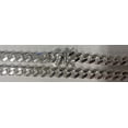 thumbnail image 1 of Sterling Silver Solid Miami Cuban Link Chain 10.3mm 925 Italy Box Lock Bracelet 7" Jewelry Female, 1 of 5