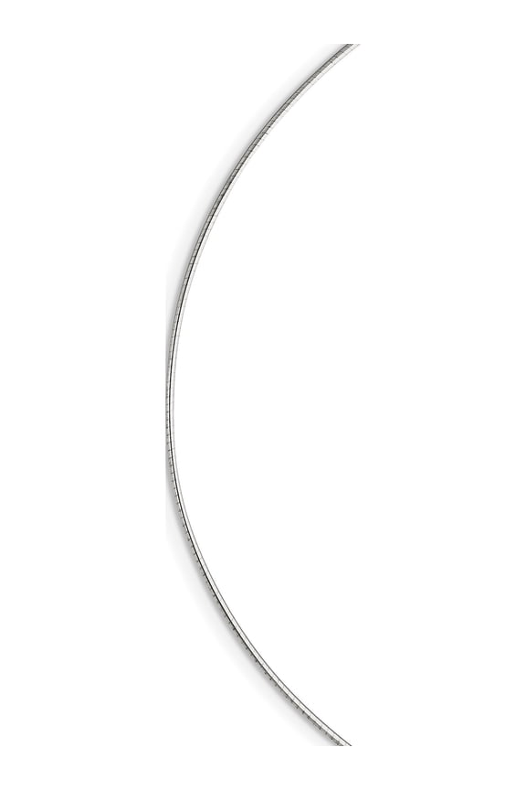 Sterling Silver Solid Polished 1.2mm Neck Wire Necklace