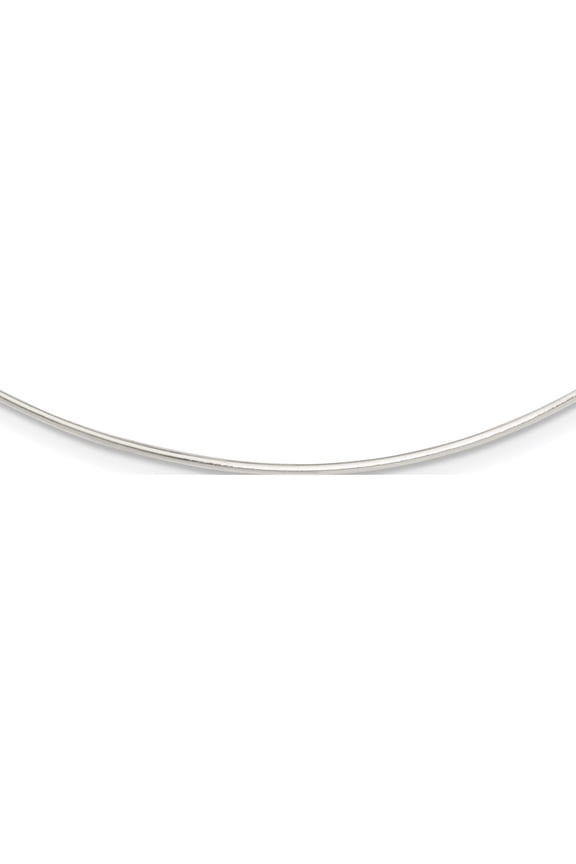 Sterling Silver Solid Polished 1.4mm Neck Wire Necklace