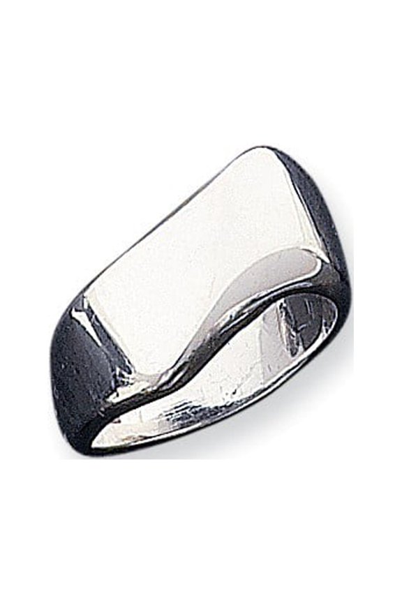 Sterling Silver Solid Ring - 10.9 Grams - Size 7