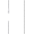 thumbnail image 1 of Sterling Silver Solid Rope Chain Rhodium 050 2.5mm-16", 1 of 3