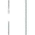 thumbnail image 1 of Sterling Silver Solid Rope Chain Rhodium 080 4mm-22", 1 of 3