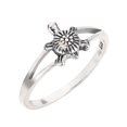 thumbnail image 1 of Sterling Silver Solitaire Sea Turtle Honu Ring Size 9, 1 of 3