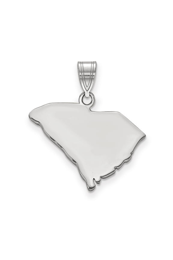 Sterling Silver South Carolina State Pendant Charm