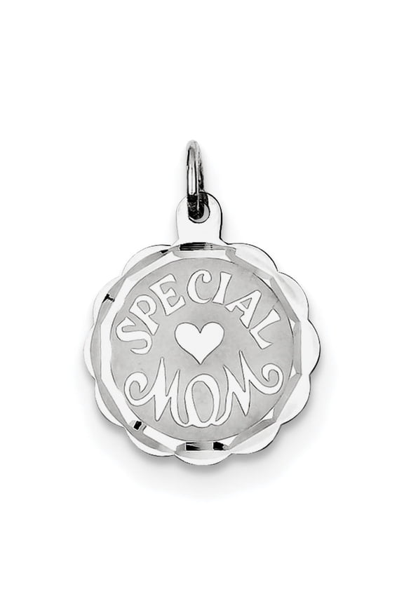 Sterling Silver Special Mom Disc Charm