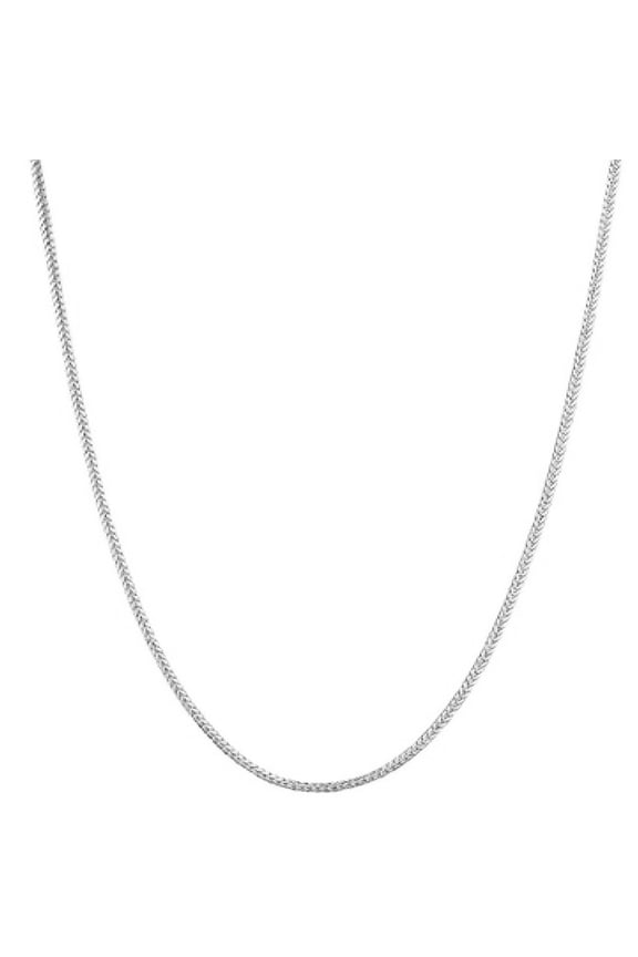 Sterling Silver Spiga Chain Necklace 1.3 Mm (16 Inches)
