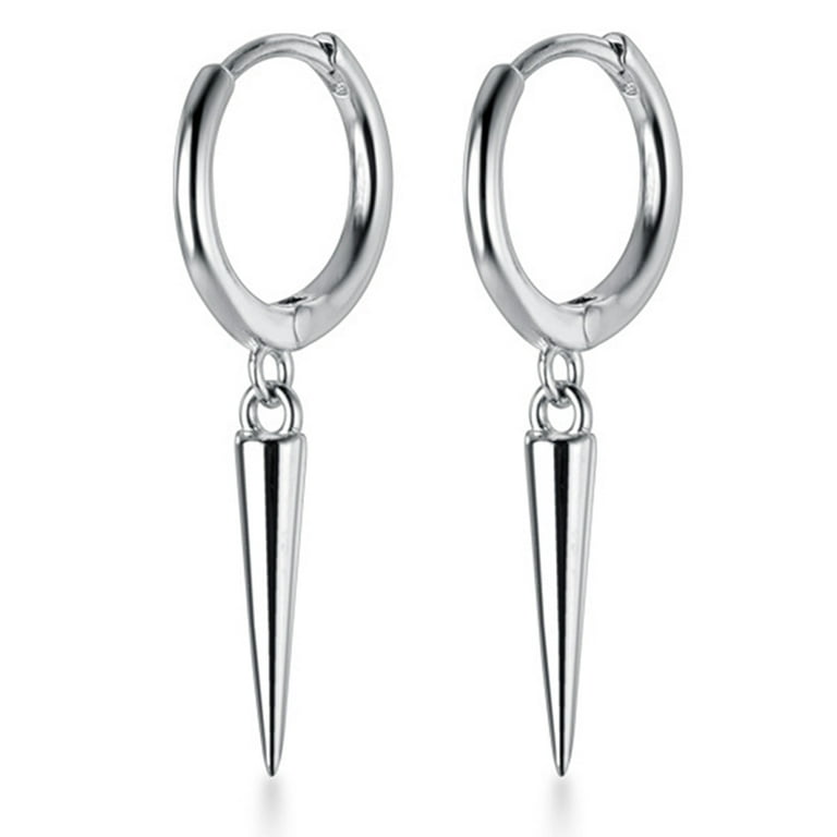 Mens spike hoop earrings deals