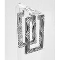 thumbnail image 1 of Sterling Silver Square Diamond Cut Earrings 1 5/8" Long - Item #8010, 1 of 4