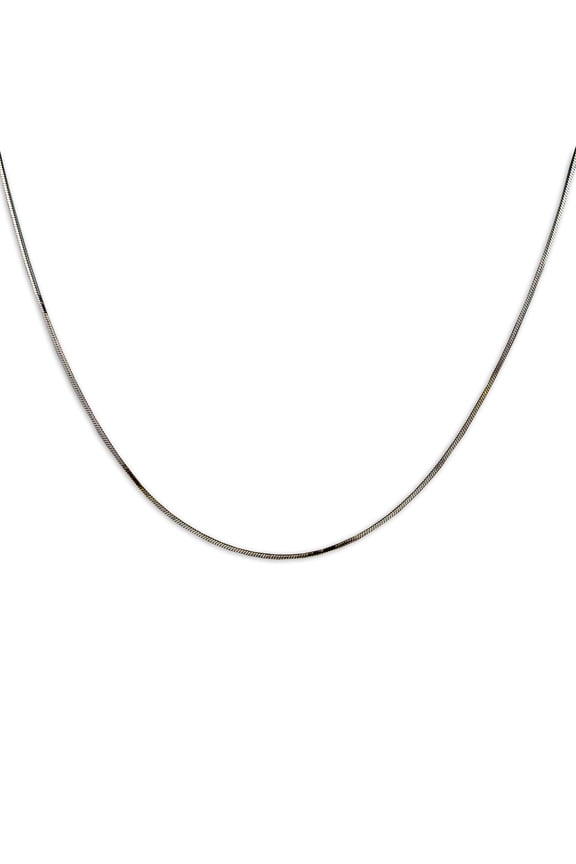 Sterling Silver Square Snake Chain Necklace, 20 Inch