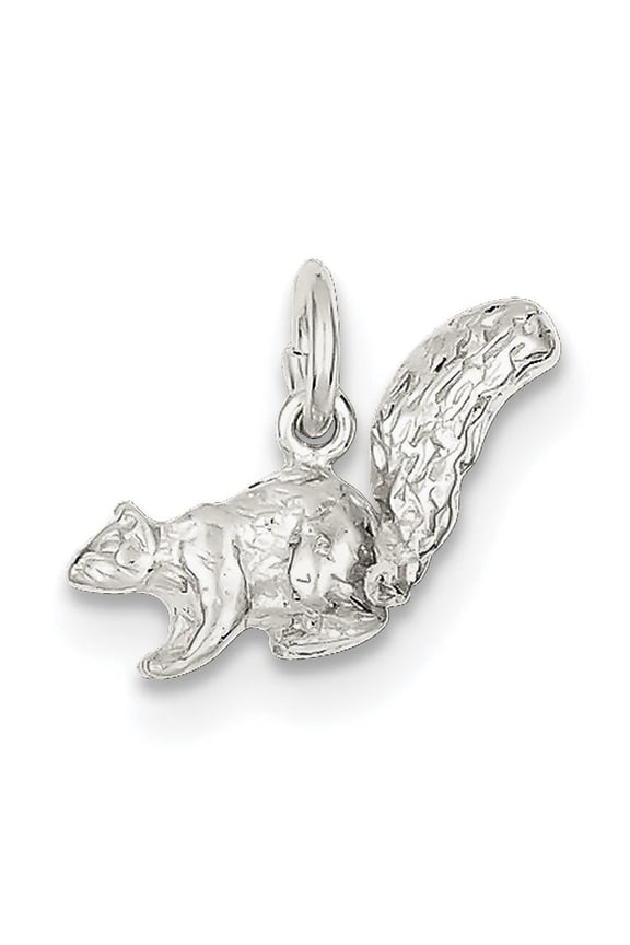 Sterling Silver Squirrel Charm Pendant