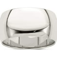 thumbnail image 1 of Sterling Silver Ss 10mm Half Round Size 7 Band Made In United States qwh100-7, 1 of 5