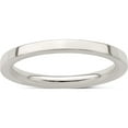thumbnail image 1 of Sterling Silver Ss 2mm Comfort Fit Flat Size 8 Band Made In United States qcfb020-8, 1 of 5