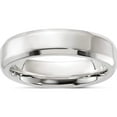 thumbnail image 1 of Sterling Silver Ss 5mm Bevel Edge Size 12 Band Made In United States qbec050-12, 1 of 5