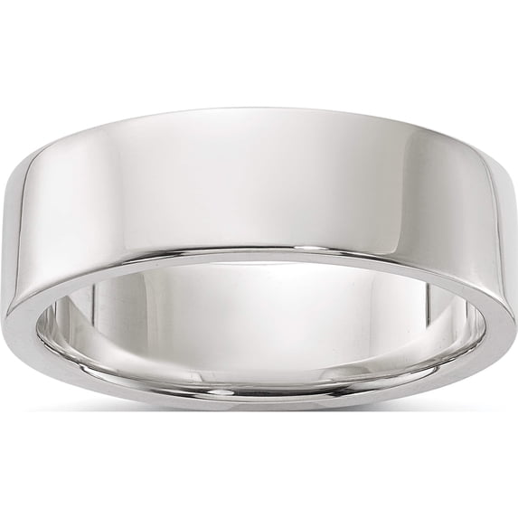 Sterling Silver Ss 6mm Flat Size 4.5 Band Made In United States qwfb060-4.5