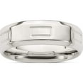 thumbnail image 1 of Sterling Silver Ss 6mm Polished Fancy Band Size 11.5 Made In United States qwb124-11.5, 1 of 5
