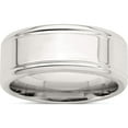 thumbnail image 1 of Sterling Silver Ss 8mm Polished Fancy Band Size 8.5 Made In United States qwb120-8.5, 1 of 5