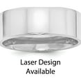 thumbnail image 1 of Sterling Silver Ss/Lasered Design 8mm Flat Size 7.5 Band Made In United States qwb100-7.5, 1 of 4