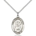 thumbnail image 1 of Sterling Silver St. Frances of Rome Pendant 3/4 x 1/2 inches with Sterling Silver Lite Curb Chain, 1 of 1
