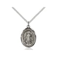 thumbnail image 1 of Sterling Silver St. Juliana Pendant 3/4 x 1/2 inches with SS Lite Curb Chain, 1 of 1