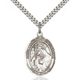 thumbnail image 1 of Sterling Silver St. Margaret of Cortona Pendant 1 x 3/4 inches with Heavy Curb Chain, 1 of 1