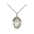 thumbnail image 1 of Sterling Silver St. Maria Faustina Pendant 3/4 x 1/2 inches with Sterling Silver Lite Curb Chain, 1 of 1