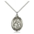 thumbnail image 1 of Sterling Silver St. Marina Pendant 3/4 x 1/2 inches with SS Lite Curb Chain, 1 of 1