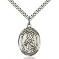 thumbnail image 1 of Sterling Silver St. Matilda Pendant 1 x 3/4 inches with Heavy Curb Chain, 1 of 1