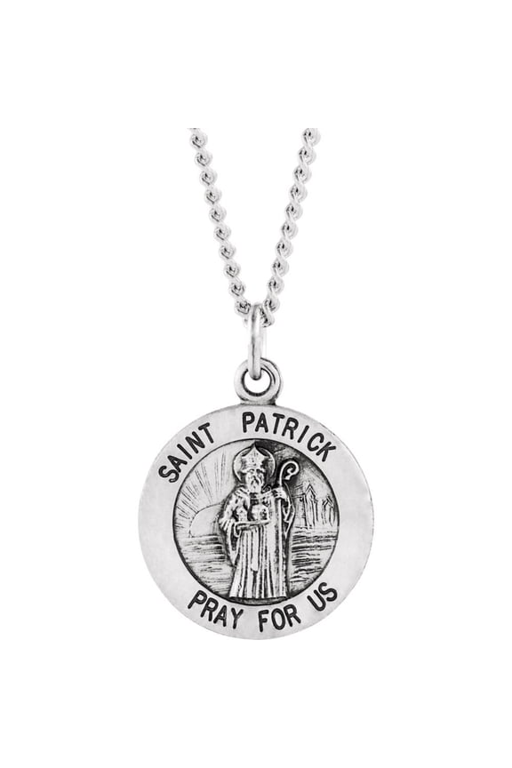 Sterling Silver St. Patrick Medal 15mm - 4.3 Grams